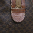 CELINE Macadam Canvas Boston Bag PVC Brown Auth am5885-18