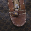 CELINE Macadam Canvas Boston Bag PVC Brown Auth am5885-9