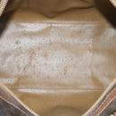 CELINE Macadam Canvas Boston Bag PVC Brown Auth am5885-10