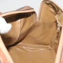 CELINE Macadam Canvas Boston Bag PVC Brown Auth am5885-20
