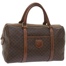 CELINE Macadam Canvas Boston Bag PVC Brown Auth am5885-1