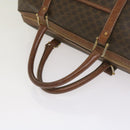 CELINE Macadam Canvas Boston Bag PVC Brown Auth am5885-7