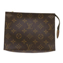 LOUIS VUITTON Monogram Poche Toilette 19 Pouch M47544 LV Auth am5893-2