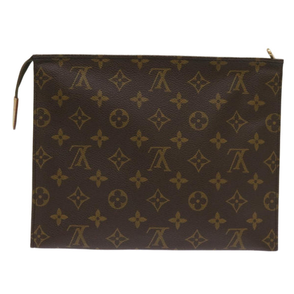 LOUIS VUITTON Monogram Poche Toilette 26 Pouch M47542 LV Auth am5894