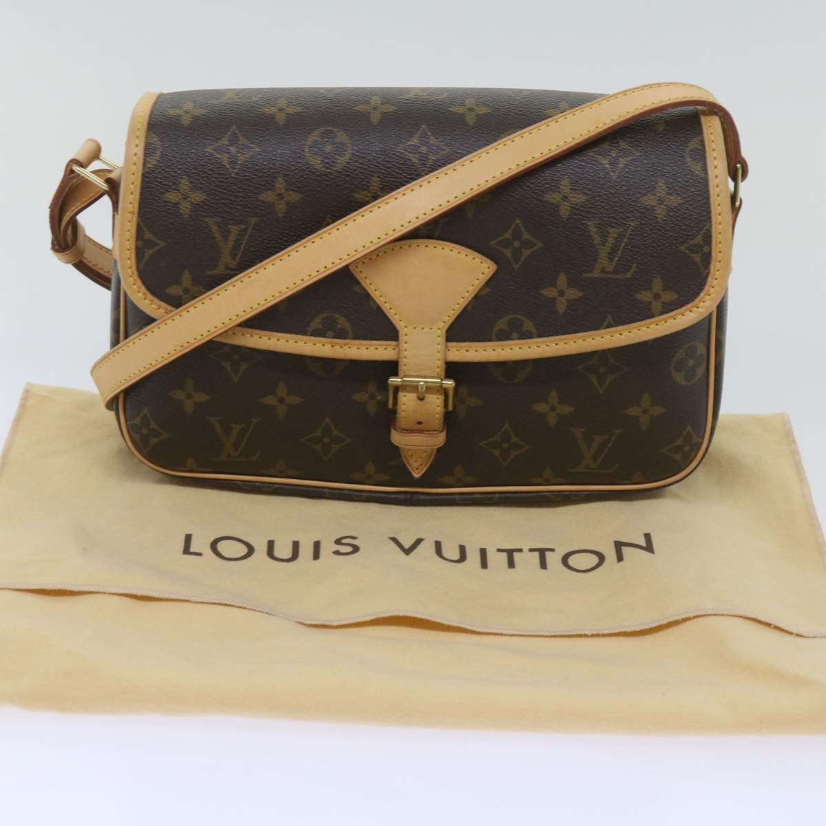 LOUIS VUITTON Monogram Sologne Shoulder Bag M42250 LV Auth am5899A