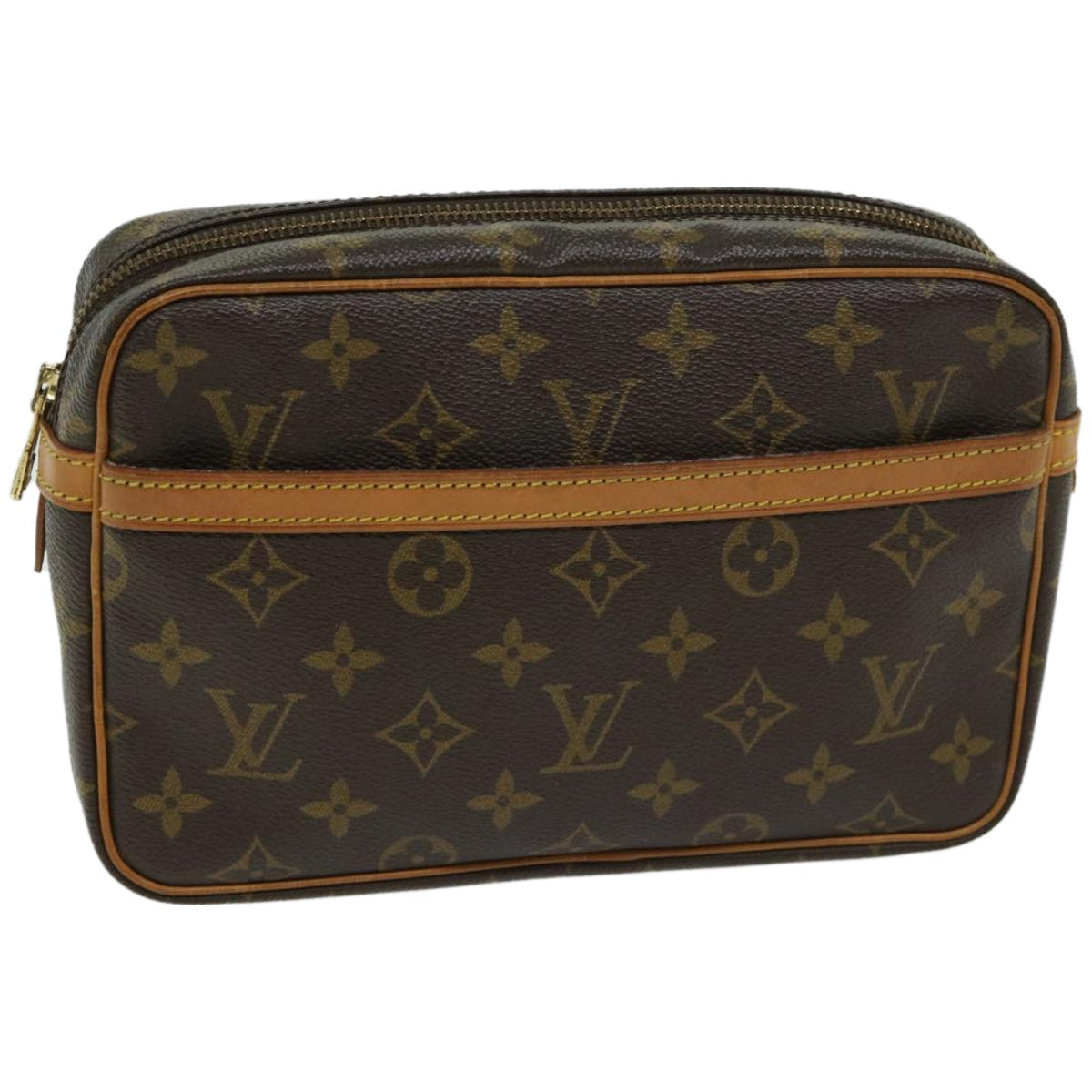 LOUIS VUITTON Monogram Compiegne 23 Clutch Bag M51847 LV Auth am5901