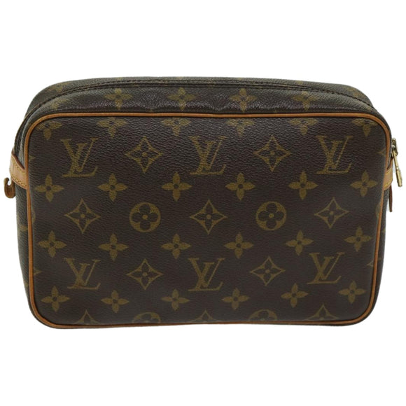 LOUIS VUITTON Monogram Compiegne 23 Clutch Bag M51847 LV Auth am5901