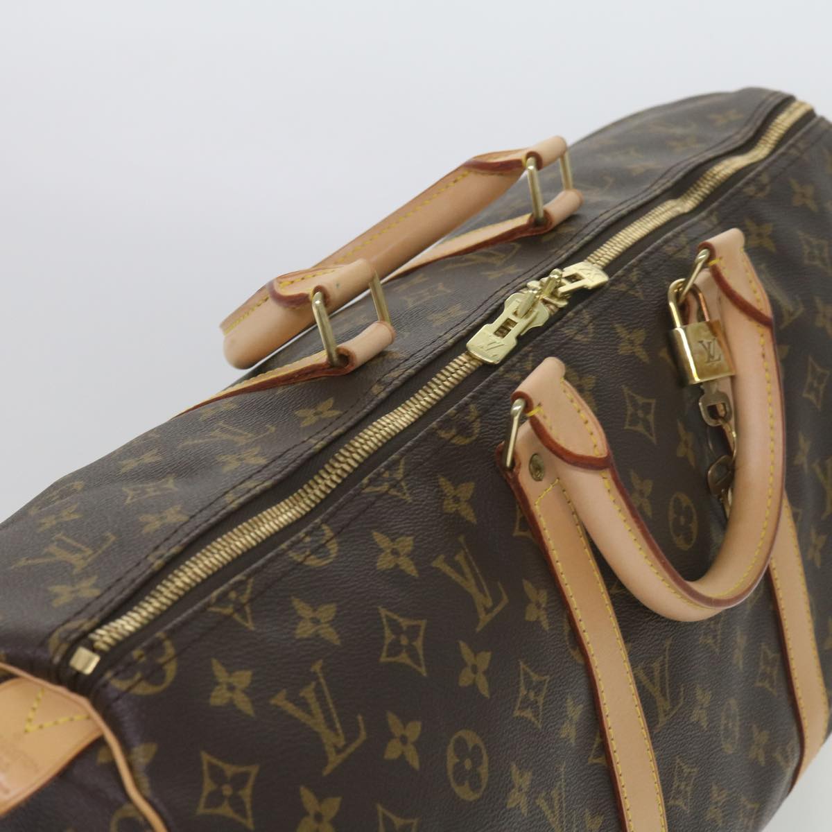 LOUIS VUITTON Monogram Keepall 50 Boston Bag M41426 LV Auth am5913A