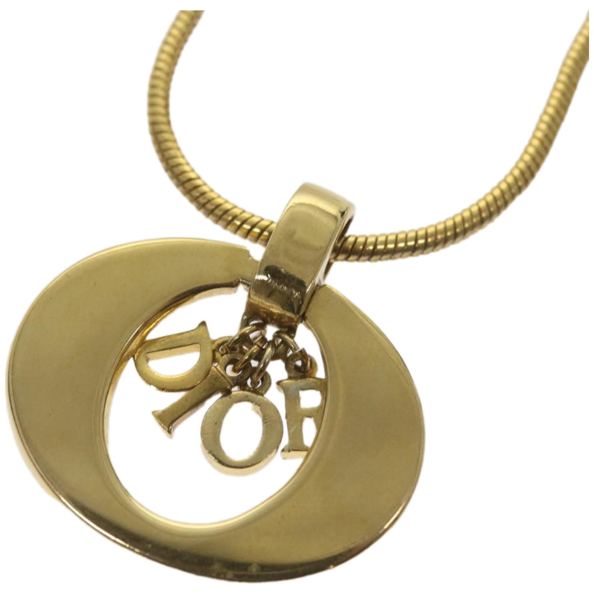 Christian Dior Necklace metal Gold Auth am5925 - 0
