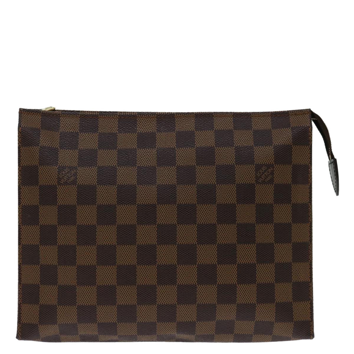 LOUIS VUITTON Damier Ebene Poche Toilette 26 Pouch N47543 LV Auth am5927