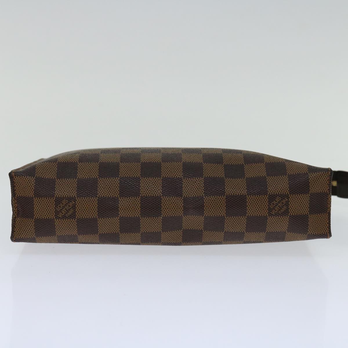 LOUIS VUITTON Damier Ebene Poche Toilette 26 Pouch N47543 LV Auth am5927