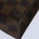 LOUIS VUITTON Damier Ebene Poche Toilette 26 Pouch N47543 LV Auth am5927-14