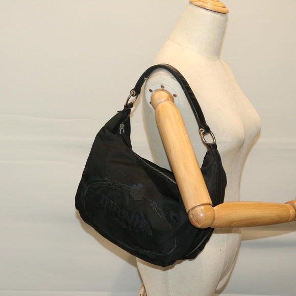 PRADA Shoulder Bag Nylon Black Auth am5930