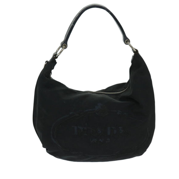PRADA Shoulder Bag Nylon Black Auth am5930