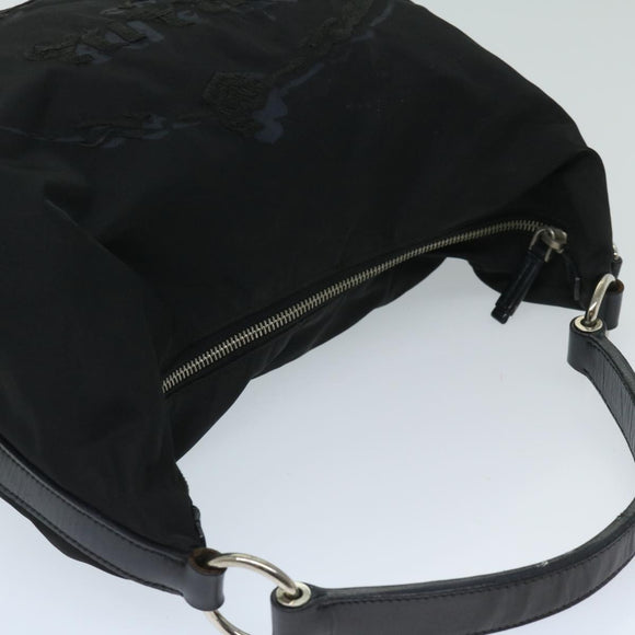 PRADA Shoulder Bag Nylon Black Auth am5930