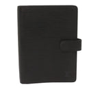 LOUIS VUITTON Epi Agenda MM Day Planner Cover Black R20042 LV Auth am5932-13