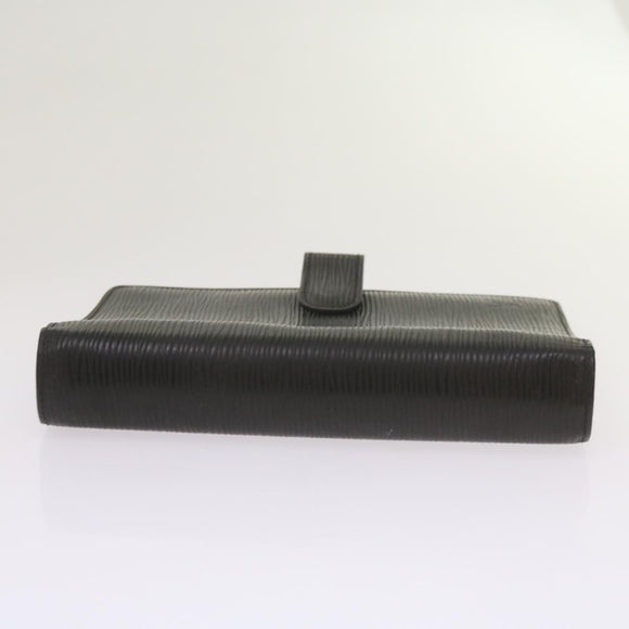 LOUIS VUITTON Epi Agenda MM Day Planner Cover Black R20042 LV Auth am5932