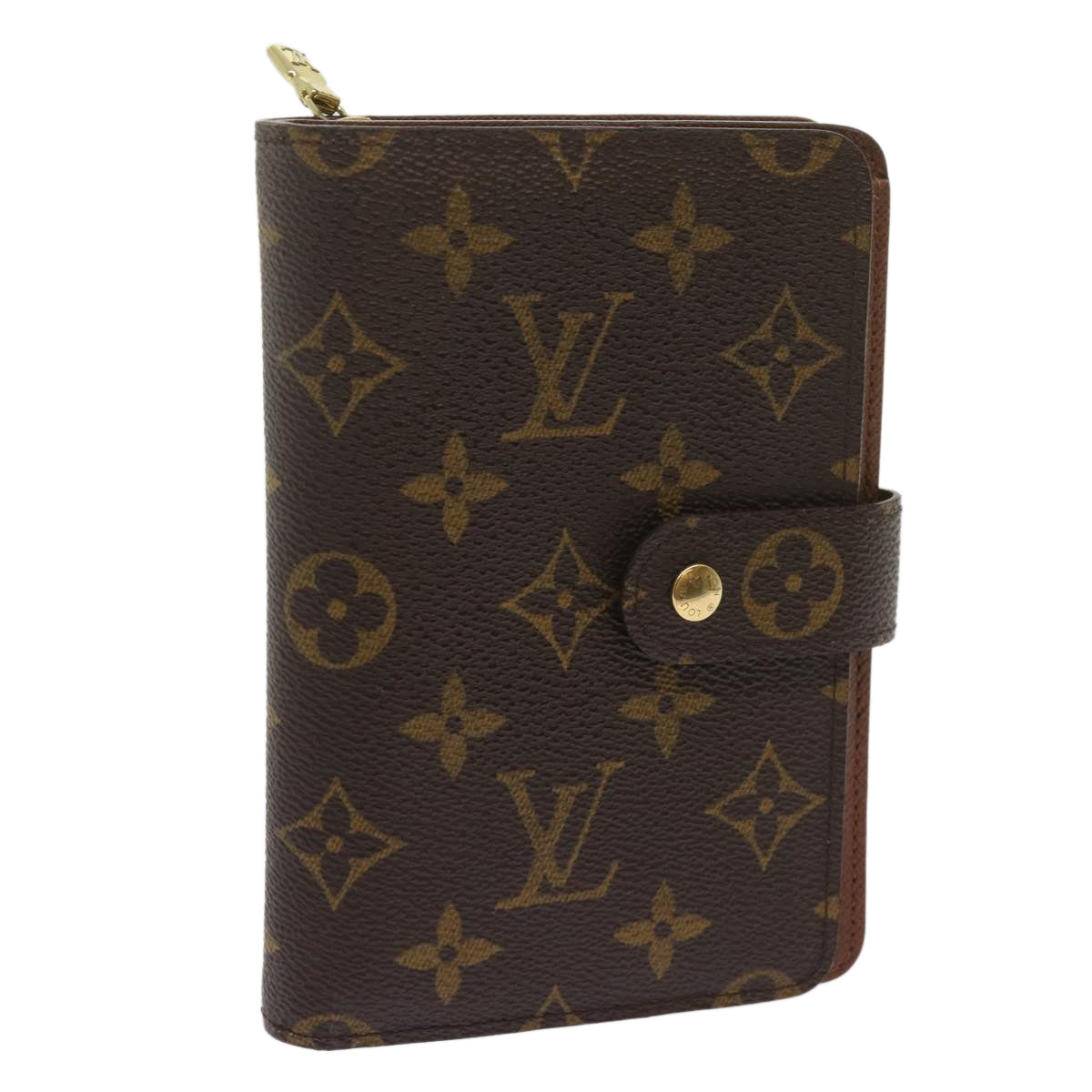 LOUIS VUITTON Monogram Porto Papie Zip Wallet M61207 LV Auth am5939