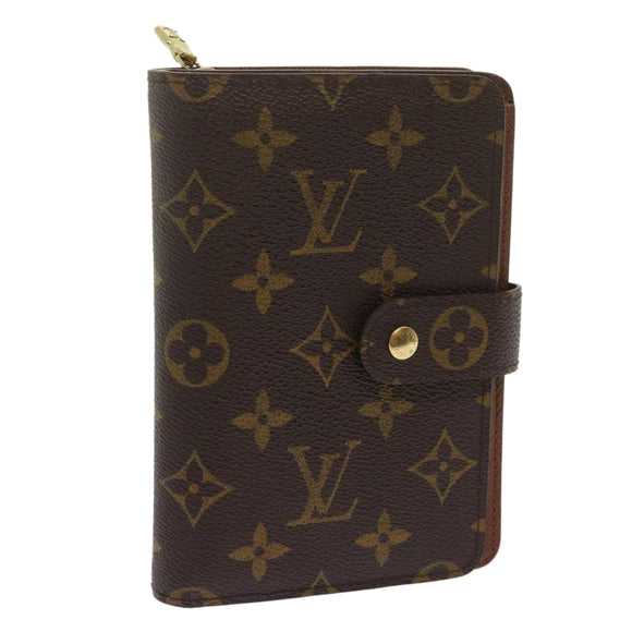 LOUIS VUITTON Monogram Porto Papie Zip Wallet M61207 LV Auth am5939