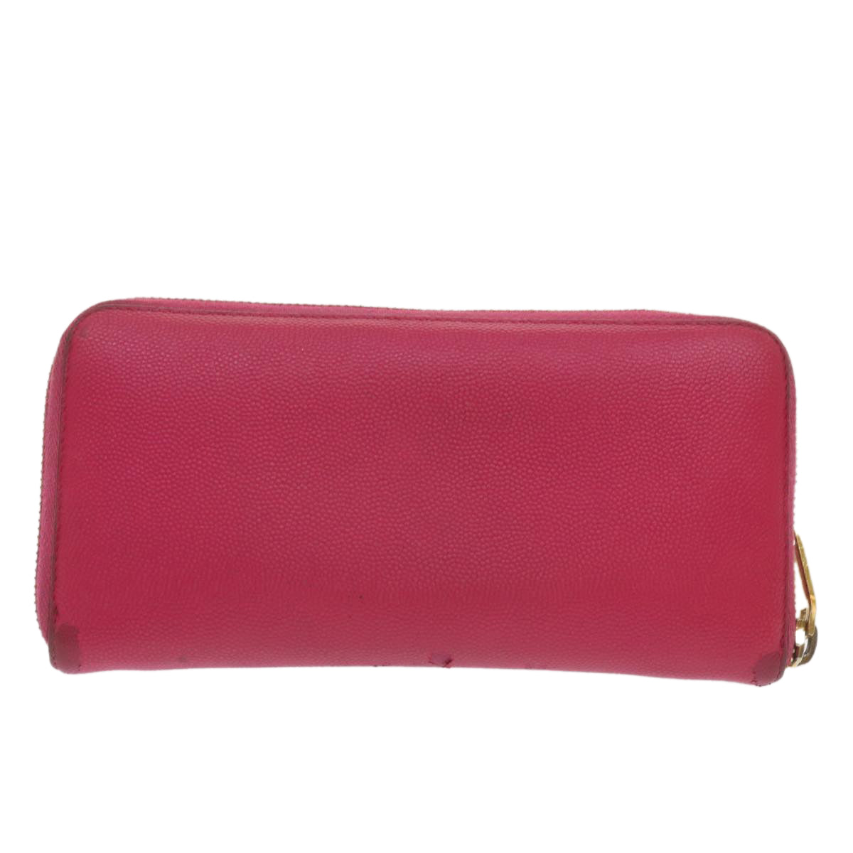 SAINT LAURENT Long Wallet Leather Pink Auth am5944 - 0