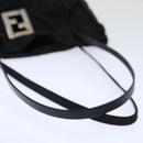 FENDI Zucca Canvas Shoulder Bag Black Auth am5951-7