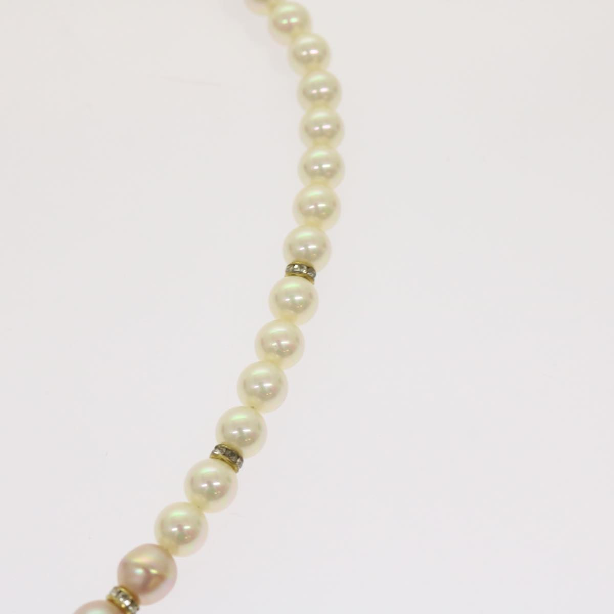 Christian Dior Pearl Necklace Multicolor Auth am5957