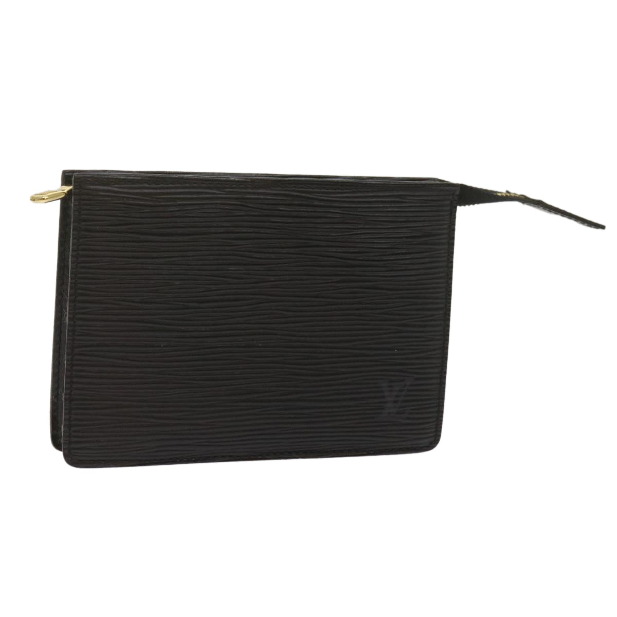 LOUIS VUITTON Epi Trousse Poche Toilette 15 Pouch Black LV Auth am5966