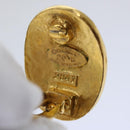 CHANEL Earring Gold CC Auth am5967-10