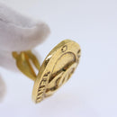 CHANEL Earring Gold CC Auth am5967-6