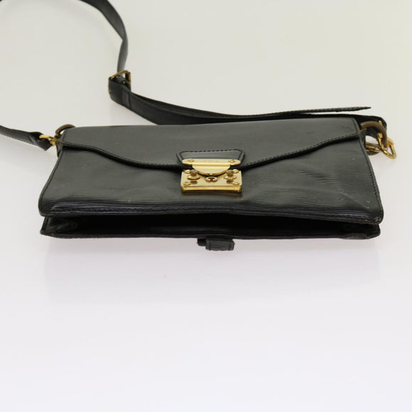 LOUIS VUITTON Epi Biface Clutch Bag Black M52322 LV Auth am5968