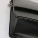 GIVENCHY Chain Shoulder Bag Leather Black Auth am5976-8