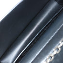 GIVENCHY Chain Shoulder Bag Leather Black Auth am5976-12
