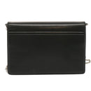 GIVENCHY Chain Shoulder Bag Leather Black Auth am5976-2