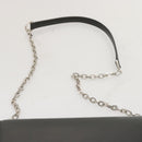 GIVENCHY Chain Shoulder Bag Leather Black Auth am5976-8