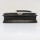 GIVENCHY Chain Shoulder Bag Leather Black Auth am5976-9