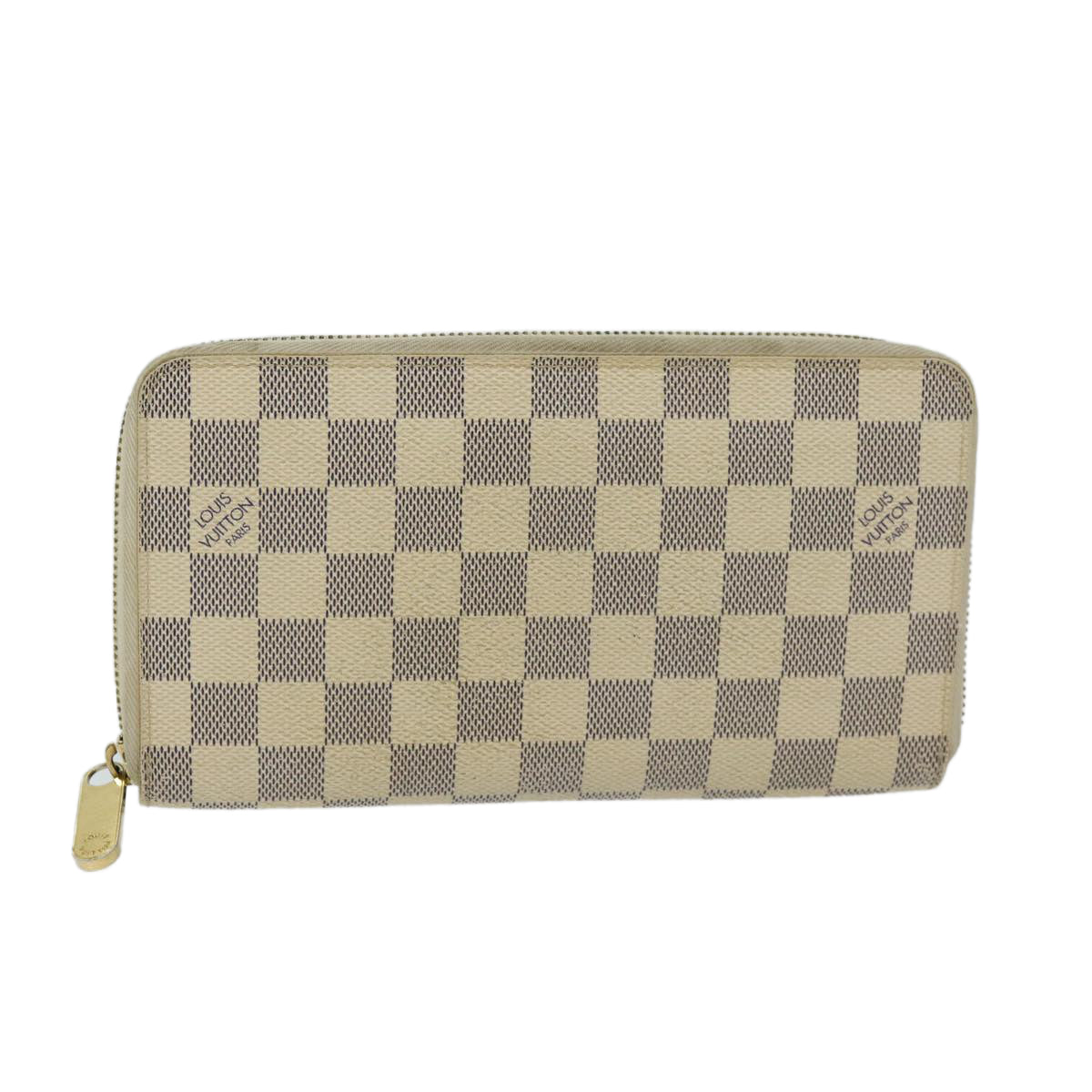 LOUIS VUITTON Damier Azur Zippy Organizer Long Wallet N60012 LV Auth am5977