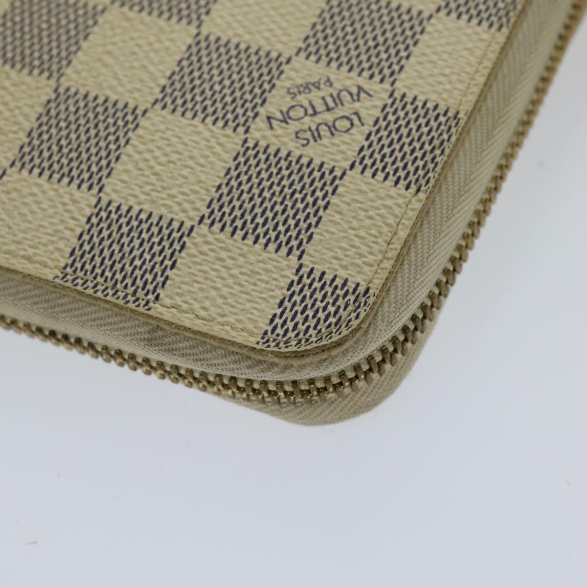 LOUIS VUITTON Damier Azur Zippy Organizer Long Wallet N60012 LV Auth am5977