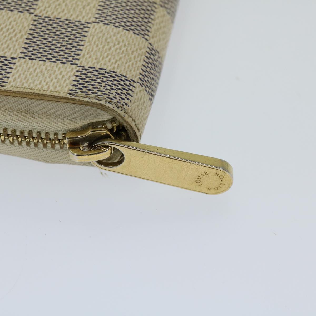 LOUIS VUITTON Damier Azur Zippy Organizer Long Wallet N60012 LV Auth am5977