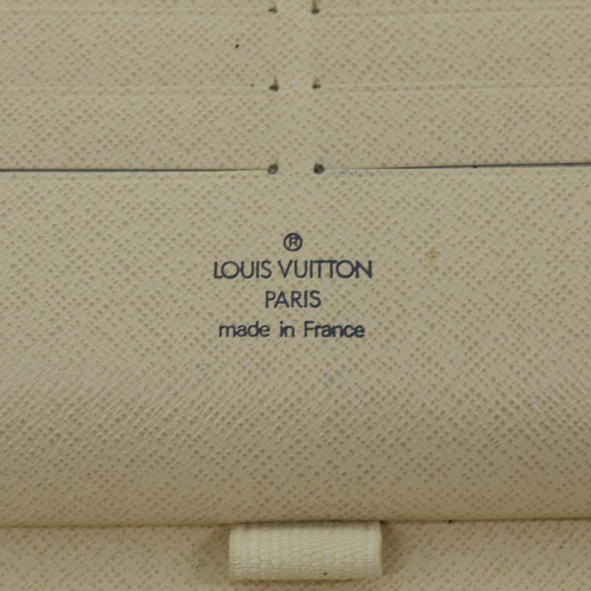 LOUIS VUITTON Damier Azur Zippy Organizer Long Wallet N60012 LV Auth am5977