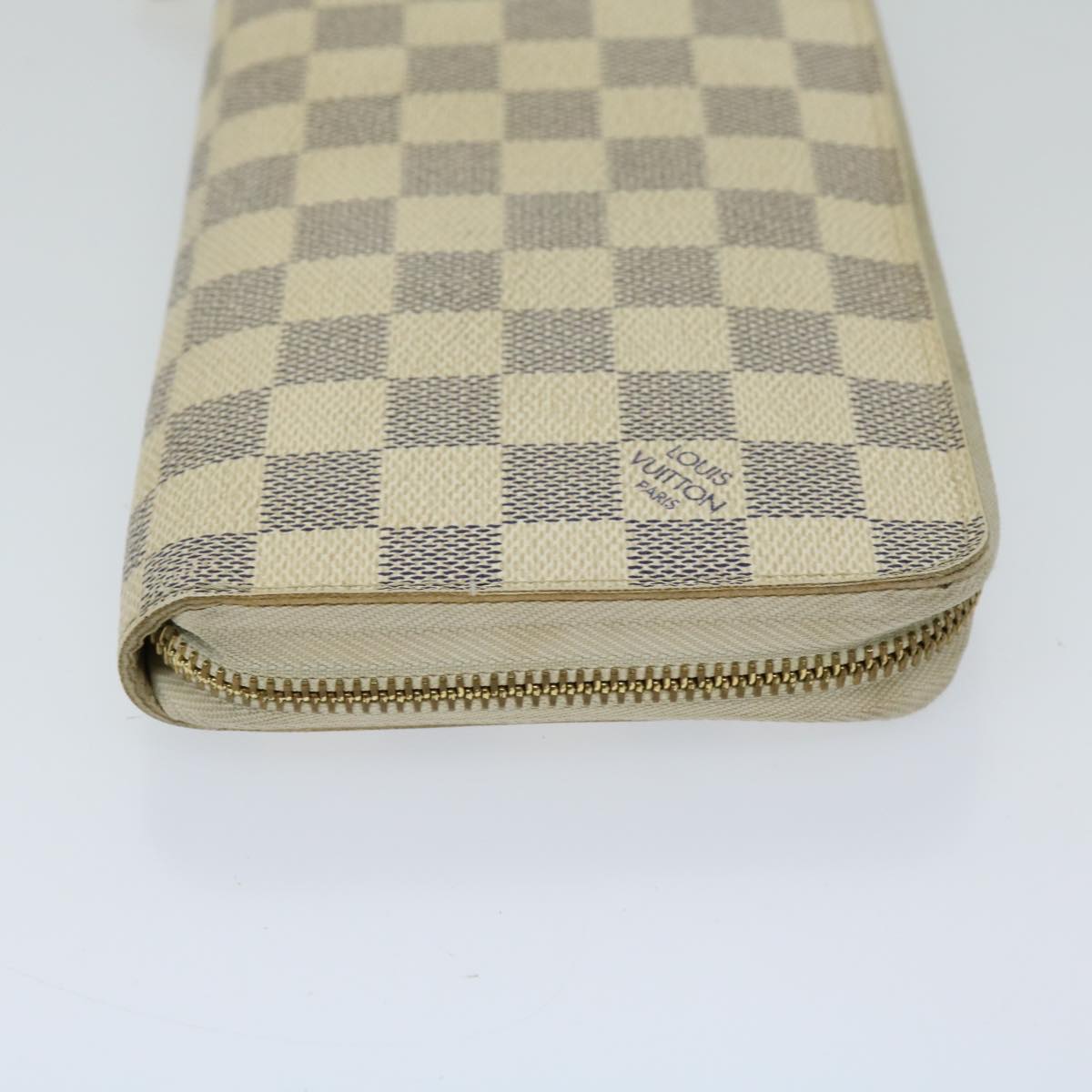 LOUIS VUITTON Damier Azur Zippy Organizer Long Wallet N60012 LV Auth am5977