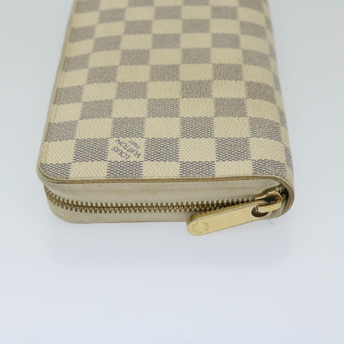 LOUIS VUITTON Damier Azur Zippy Organizer Long Wallet N60012 LV Auth am5977