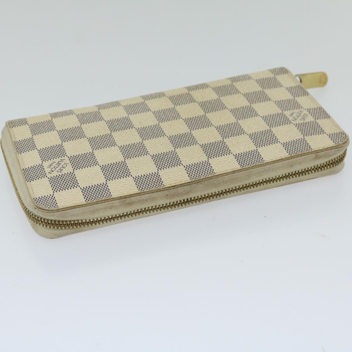 LOUIS VUITTON Damier Azur Zippy Organizer Long Wallet N60012 LV Auth am5977