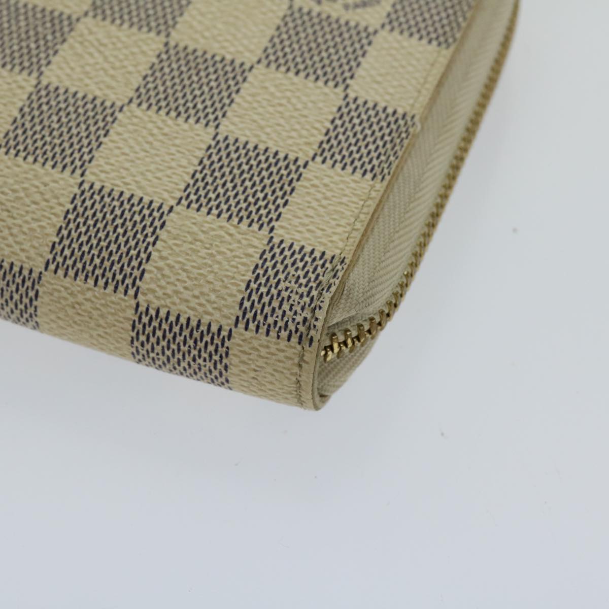 LOUIS VUITTON Damier Azur Zippy Organizer Long Wallet N60012 LV Auth am5977