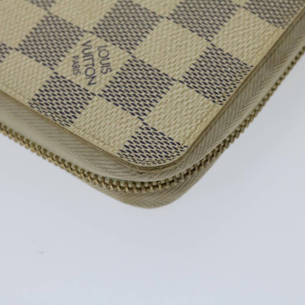 LOUIS VUITTON Damier Azur Zippy Organizer Long Wallet N60012 LV Auth am5977