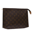 LOUIS VUITTON Monogram Poche Toilette 26 Pouch M47542 LV Auth am5979-1