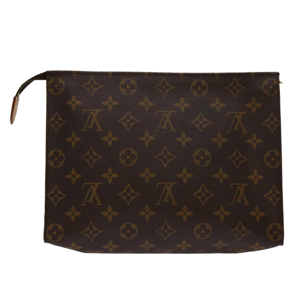 LOUIS VUITTON Monogram Poche Toilette 26 Pouch M47542 LV Auth am5979