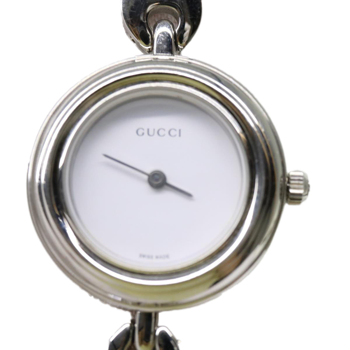 GUCCI Watches metal Silver Auth am6000