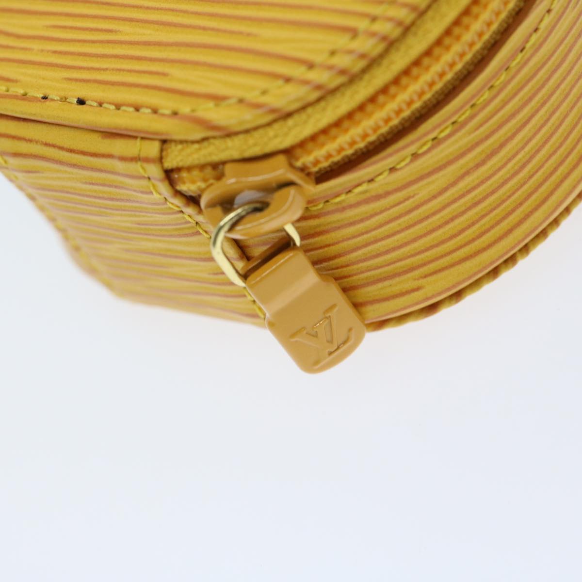 LOUIS VUITTON Epi Echran Bijoux 8 Jewelry Box Yellow M48229 LV Auth am6002