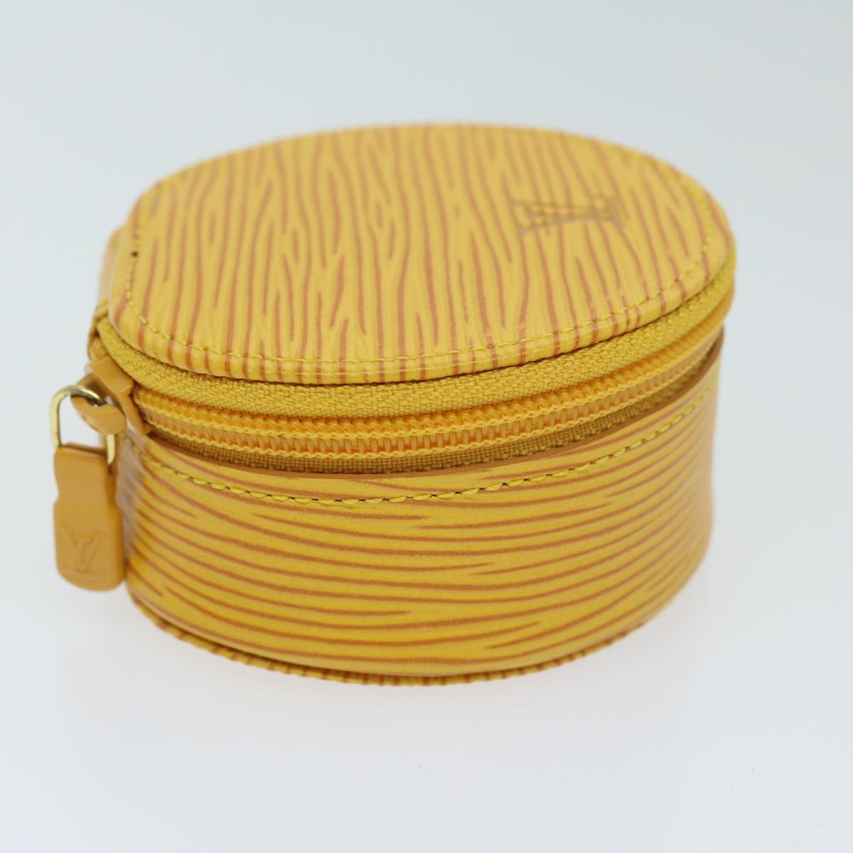 LOUIS VUITTON Epi Echran Bijoux 8 Jewelry Box Yellow M48229 LV Auth am6002