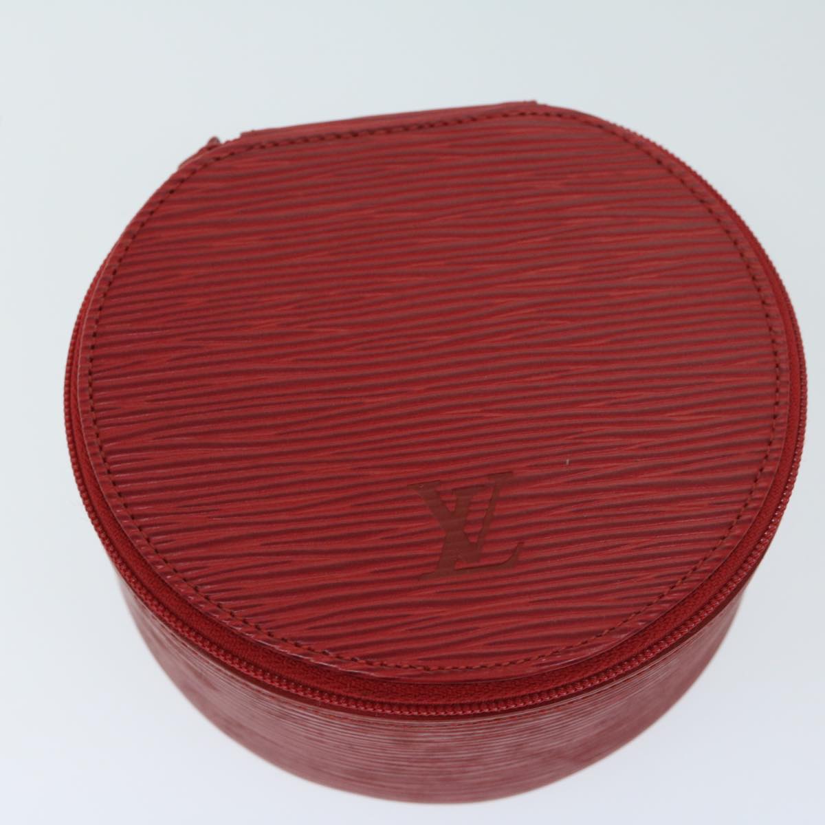 LOUIS VUITTON Epi Ecrin Bijoux 12 Jewelry Box Red M48207 LV Auth am6003